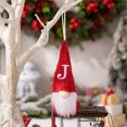thumbnail image 3 of Uutvmp Christmas Tree Decorations, Gnomes 26 Letter Pattern Ornaments, Gnomes A - Z Ornament for Xmas Tree Thanksgiving Party Indoor Window Door Decor, 2.8x6.7 Inch, 3 of 4