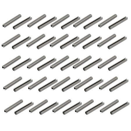 

Uxcell M4x30mm 304 Stainless Steel Split Spring Dowel Tension Roll Pin 50pcs