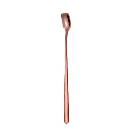

Long Handle Stainless Steel Coffee Spoon Rainbow Color Ice Cream Dessert Tea Stirring Spoon Korean Coffee Ice Cream Teaspoon