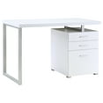 thumbnail image 3 of Brennan 47-inch 3-drawer Office Computer Desk White, 3 of 11