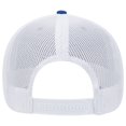 thumbnail image 2 of OTTO 6 Panel Low Profile Contrast Vertical Mesh Back Cap - Ryl/Ryl/Wht, 2 of 2