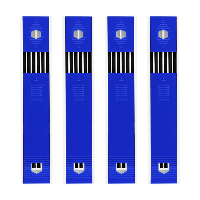 Uxcell 2.8mm Carpenter Pencil Refills, 4Set/24Pcs Solid Mechanical Construction Pencil for Woodworking, Black