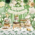 thumbnail image 3 of Sage Green Birthday Decorations for Women Girls, Beige Gold Green Balloons Birthday Sash Crown Tablecloth Happy Birthday Banner Butterfly Cake Topper, 3 of 7