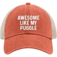 thumbnail image 1 of Awesome Like My Puggle Hat Trucker Hat Men Vintage Mesh Cap for Summer, 1 of 8