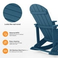 thumbnail image 7 of WINSOON Outdoor Rocking Chair,Adirondack Rocking Chair-Navy, 7 of 7