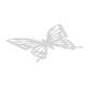 thumbnail image 4 of 6 X Pintura de material acero Inoxidable Mariposa Para La Decoración De La Etiqueta (púrpura) Soledad Etiqueta de la pared del hueco de la mariposa, 4 of 10
