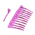 thumbnail image 1 of 12 Uds Clip de pico de pato Pin de peinado de peluquería de acero para peluquería barbería rosa, 1 of 12