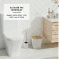 thumbnail image 3 of Hearth & Harbor 20 Piece Bamboo Bathroom Sets, White Bathroom Accessories Sets for Minimalistic Bathroom Décor, 3 of 8