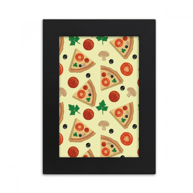 Mushroom Pizza Italy Tomato Foods Desktop Photo Frame Picture Display Art Painting Exhibit