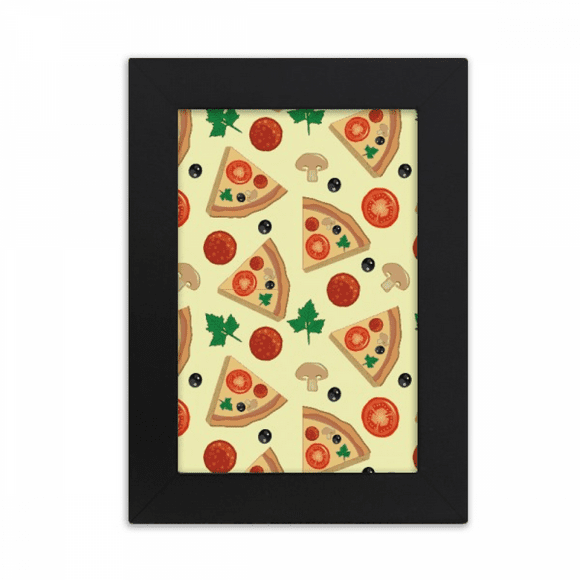 Mushroom Pizza Italy Tomato Foods Desktop Photo Frame Picture Display Art Painting Exhibit