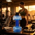 thumbnail image 7 of LEHOZIHEQ Dumbbell Shape Water Bottle, Portable Weight Water Bottles, Dumbbells Travel Cup, Eco-Friendly Cup for Gym, Yoga, Running, Outdoors, Cycling, and Camping, 7 of 7