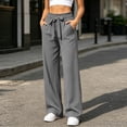 thumbnail image 5 of High Waist Summer Pants for Women Zaewscy Fashion Women Casual High Waist Pocket Pants Pants Comfortable Casual Pants Gray M, 5 of 9