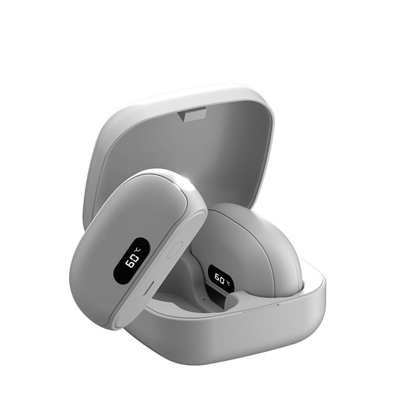 Portable Electric Hand Warmer Overheat Protections 5000mAh High Capacity Ergonomic Detachable