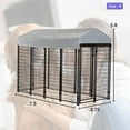 thumbnail image 4 of FDW 96 Inch Heavy Duty Outdoor Dog Kennel with Waterproof Cover, 4 of 7