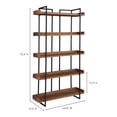 thumbnail image 5 of Moe's Home Collection Vancouver Bookshelf Small in Brown, 5 of 5