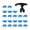 Blue, variant on Yihuala 21pack Golf Cleats Secure Stability Spikes Professional Golf Shoes Men Spikes for Enhancea Grip on Various Terrains