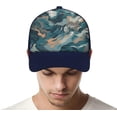 thumbnail image 4 of Blue Camouflage Pattern Baseball Cap Classic Golf Cap Soft Dad Hat Multicolor Adjustable Low Profile Hat Unisex, 4 of 6