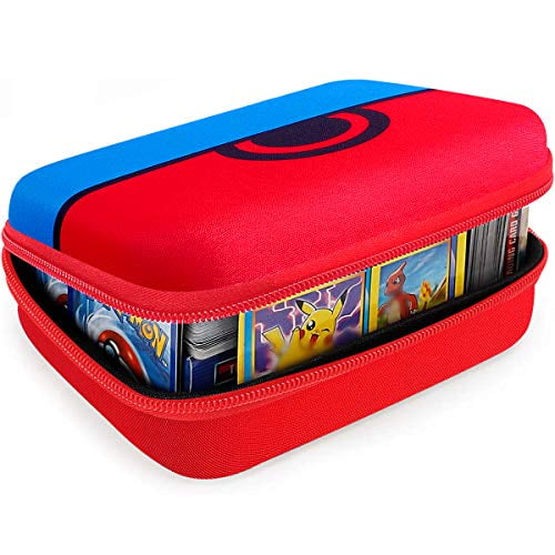 Cards Holder Compatible with PM TCG Cards, C.A.H, Phase 10 Card Game, Card Game Case Storage Holds Up to 400 Cards. Removable Divider and Hand Strap Offered - Carton