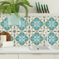 thumbnail image 6 of 10 PCS Peel and Stick Floor Tile, 6"x6" Vinyl Moroccan Style Floor Tiles, Removable and Waterproof Flooring Tiles for Renters, Stick on Floor Tiles for Bathroom, Kitchen, Staircase, 6 of 9