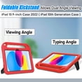 thumbnail image 5 of LTROP Kids Case for New iPad (A16) 11th Generation (11-inch, 2025)/ 10th Gen (10.9-inch, 2022) with Screen Protector, Durable Shockproof Handle Stand Cover Case for iPad 11th/ 10th Gen, Red, 5 of 8