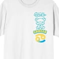 thumbnail image 7 of Gloomy Bear Cancer Zodiac Gloomy Crew Neck Short Sleeve Women's White T-shirt, 7 of 7