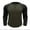 Olive Green, variant on WREESH Men's Long-Sleeve Raglan Gym Shirt Muscle T-Shirts Active Sports and Casual Wear Pullover Top Olive Green
