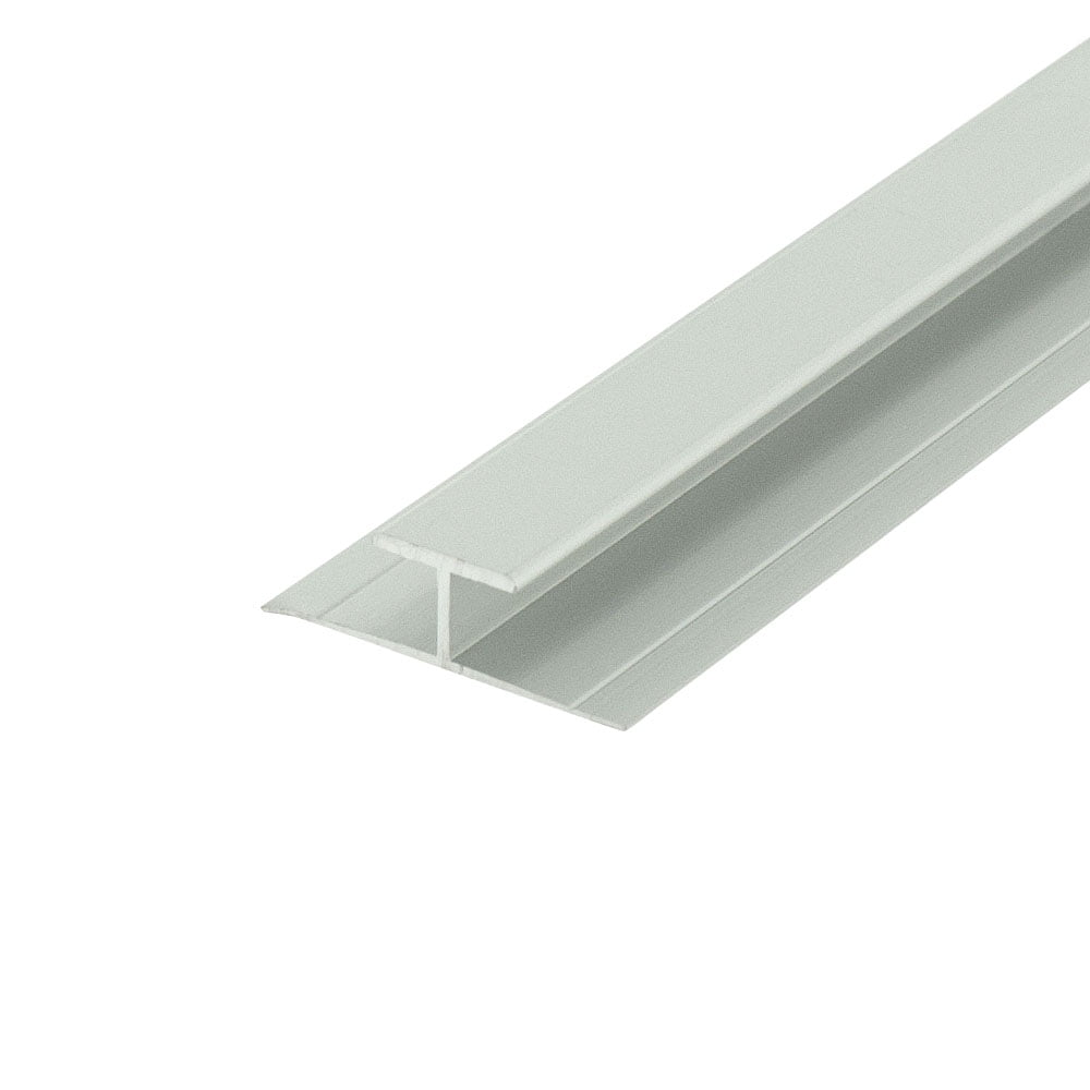 Outwater Aluminum H Channel Fits Material 1/4 to 9/32 Inch Clear