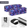 thumbnail image 4 of Sikiie Skull daisy purple Leather Pencil Case, Makeup Pouch, Zipper Pouch for Daily Essentials, Storage Organizer, Cosmetics and Stationary Bag, 4 of 7