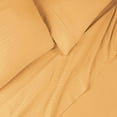 thumbnail image 3 of Superior Egyptian Cotton Embroidered 650 TC Deep Pocket Sheet Set, King, Gold, 3 of 5