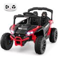 thumbnail image 1 of Honeyjoy 12V Kids Ride On Car Battery Powered Electric Remote Control LED Lights Music Red, 1 of 10