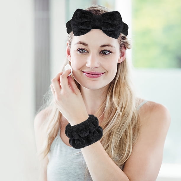 Pulsera de lavado facial con práctica correa para el cabello y la muñeca