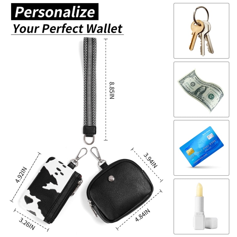 Kalunma Zip Around Wristlet Wallet, Dual Pouch Design photo 3