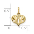 thumbnail image 4 of Finest Gold 10K Yellow Gold Mom Charm, 4 of 4