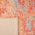 thumbnail image 6 of SAFAVIEH Sequoia Leon Abstract Machine Washable Runner, 2'2" x 9', Orange/Light Blue, 6 of 8