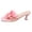 Red, variant on Kitten Heels for Women Square Open Toe Flower Decor Flip Flops Solid Color Slip on Heeled Sandals Wedding Party Dress Shoes Red Size 9.5