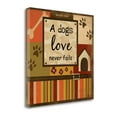 thumbnail image 1 of "A Dogs Love Never Fails" By Jennifer Pugh, Giclee Print on Gallery Wrap Canvas, 1 of 2