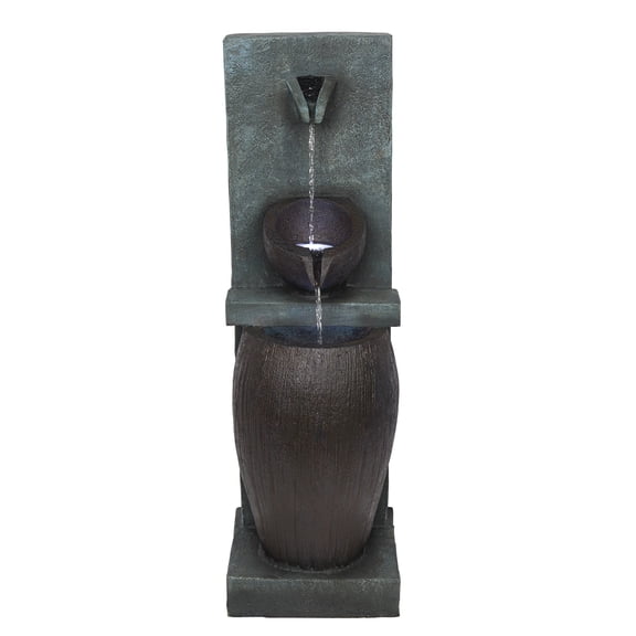 3-Tier Jar Fountain with LED Lights