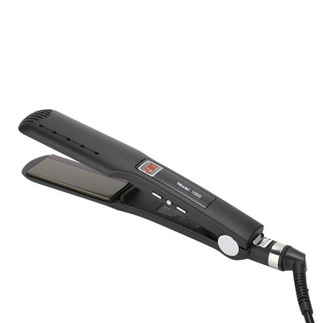 Plancha De Pelo Eléctrica Plana, Tira De Silicona, Alisador, Rizador, Peinado, Plancha Plana Con Pantalla LCD