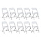thumbnail image 1 of Set De 10 Sillas Plegables Kingshouse Plástico Eventos Jardin Blanca, 1 of 8