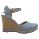thumbnail image 2 of Sandalias con plataforma Oria en Textil – Azul, 2 of 4