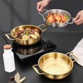 thumbnail image 6 of Stainless Steel Double Handle Paella Pot Saucepan Flat Bottom Cooking Pan, 6 of 9