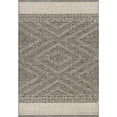 thumbnail image 2 of BoutiqueRugs Areli Contemporary Area Rug - Outdoor Safe - Dark Red, Black, Taupe - 18" x 18" Sample, 2 of 7