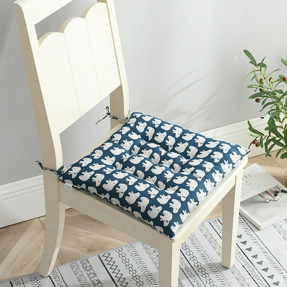 15.7x15.87 inch Square Chair Pad Seat Cushion,with Ties Non-slip ...