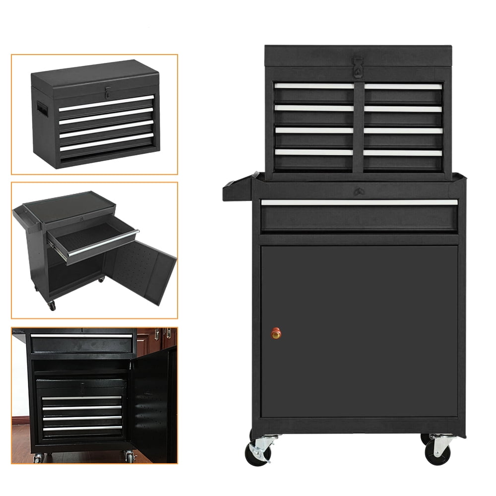 Details about   Tools Goplus 2 In 1 Tool Chest Cabinet With 5 Sliding Drawers 