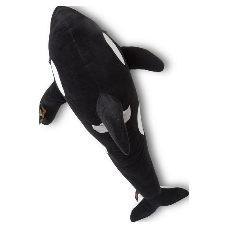 Melissa Doug Giant Orca Whale Lifelike Stuffed Animal Over 3 Feet Long