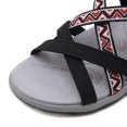 thumbnail image 4 of kamemir Summer Sandals Summer Flat Sandals for Women Comfortable Casual Beach Shoes Ankle Strap Sandals Flip Flops(Black,6.5), 4 of 6
