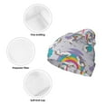 thumbnail image 3 of Hirioo Unicorn DoingYoga for Men's Knit Cuffed Beanie for Outdoor Activities Unisex, 3 of 6