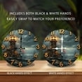 thumbnail image 2 of Vintage Nautical Wall Clock with Lighthouse Design 10-Inch Silent Wooden Wall Clock, Battery Operated (AA Batteries Not Included), Artistic Home Decor, 2 of 7