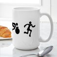 thumbnail image 6 of CafePress - TRI Triathlon BLACK Figures Large Mug - 15 oz Ceramic Large White Novelty Mug, 6 of 6
