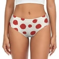 thumbnail image 1 of Balery Abstract Red Polka Dot Ropa Interior de Algodón para Mujer con Dibujo – Braguitas Cómodas y Elásticas, Estilo Clásico-Large, 1 of 6